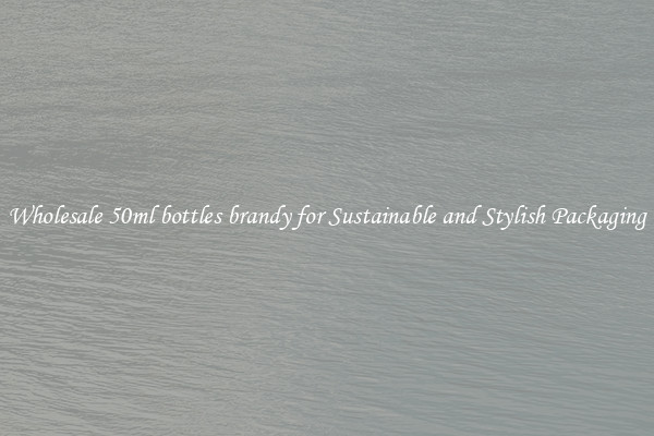 Wholesale 50ml bottles brandy for Sustainable and Stylish Packaging