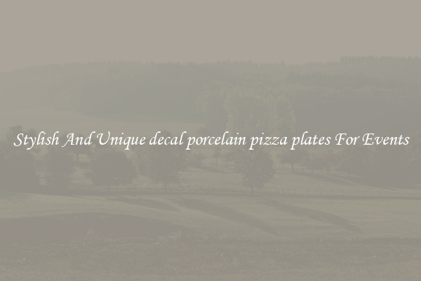 Stylish And Unique decal porcelain pizza plates For Events