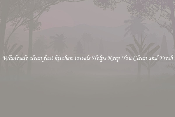 Wholesale clean fast kitchen towels Helps Keep You Clean and Fresh