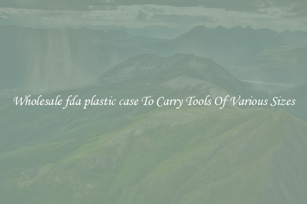 Wholesale fda plastic case To Carry Tools Of Various Sizes