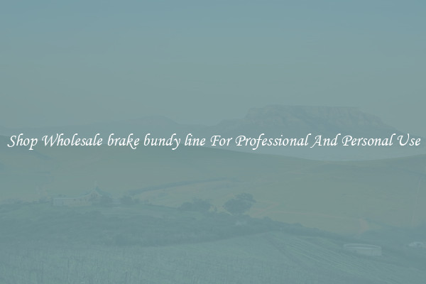 Shop Wholesale brake bundy line For Professional And Personal Use
