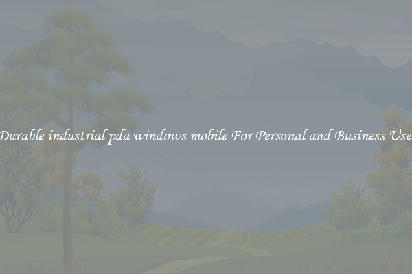 Durable industrial pda windows mobile For Personal and Business Uses