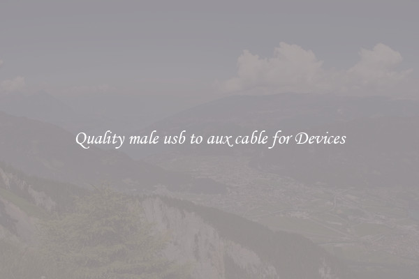 Quality male usb to aux cable for Devices