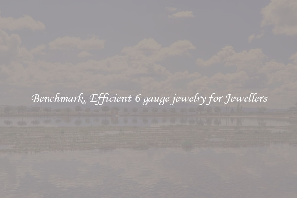 Benchmark, Efficient 6 gauge jewelry for Jewellers