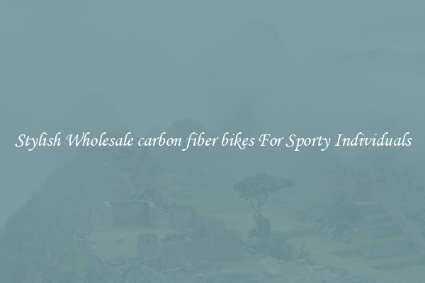 Stylish Wholesale carbon fiber bikes For Sporty Individuals