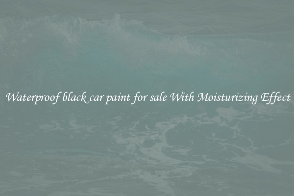 Waterproof black car paint for sale With Moisturizing Effect