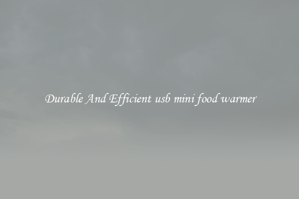 Durable And Efficient usb mini food warmer