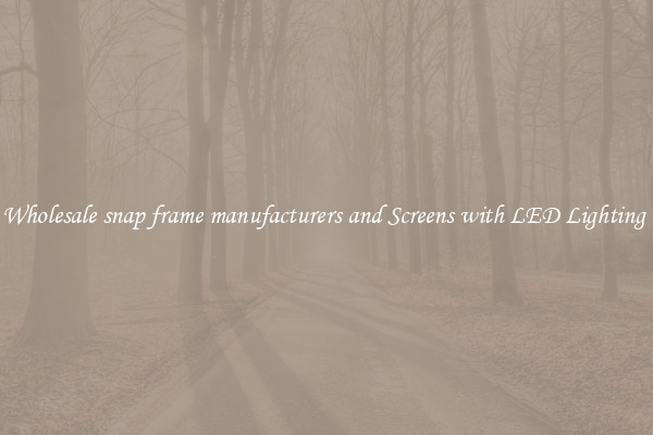Wholesale snap frame manufacturers and Screens with LED Lighting 