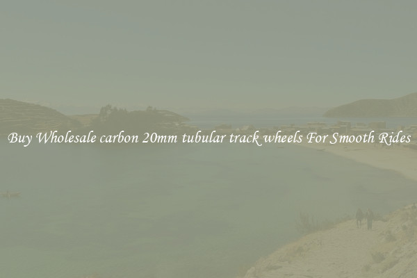 Buy Wholesale carbon 20mm tubular track wheels For Smooth Rides