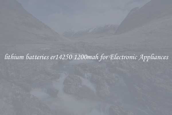 lithium batteries er14250 1200mah for Electronic Appliances